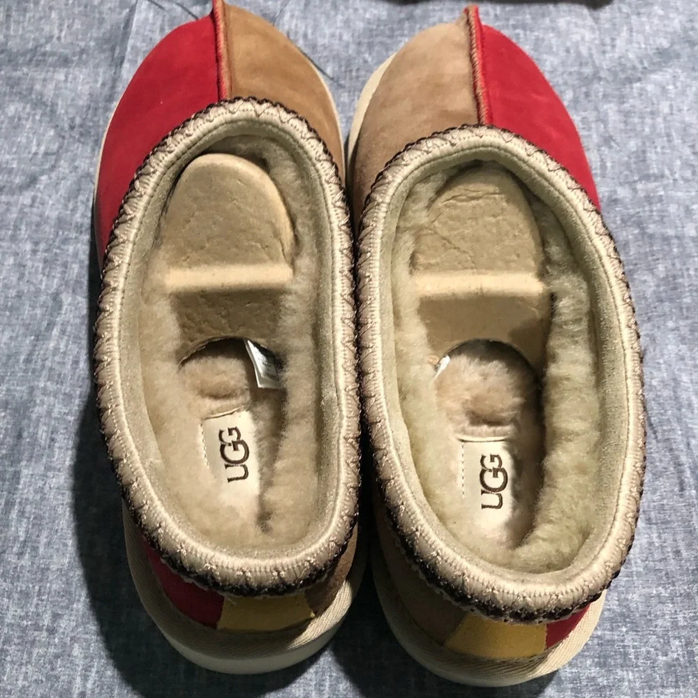 UGG Tasman Mashup Mens Brown Red Slip On Shoes Sz 10 Style 1123658 RARE